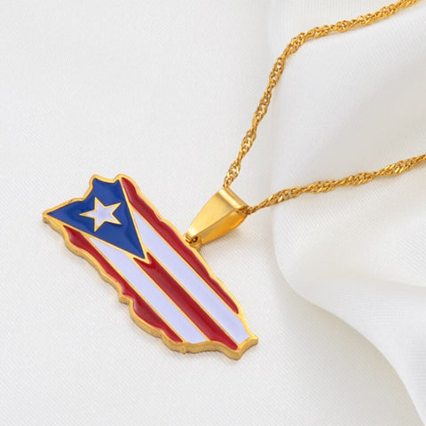 Puerto Rico Flag Pendant