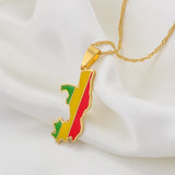 Republic of the Congo Flag Pendant