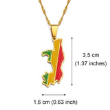 Republic of the Congo Flag Pendant