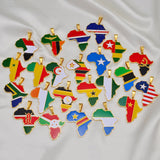 Africa Flag Pendants (Multiple Countries)