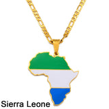 Africa Flag Pendants (Multiple Countries)