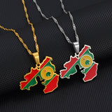 Oromia Flag Map Pendant